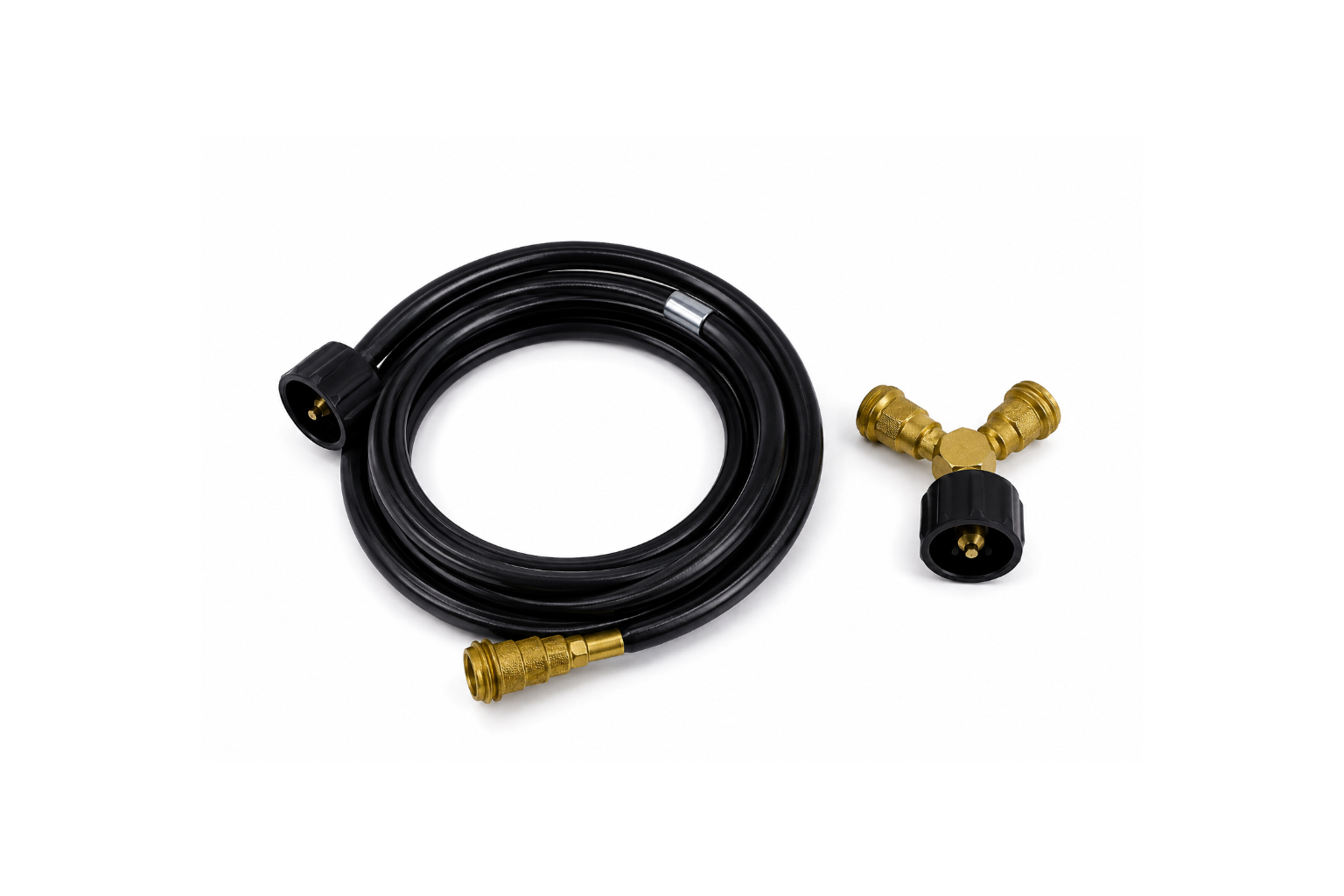 12-ft Propane Extension Hose & Y-Splitter Package