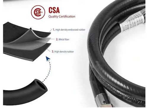 Adjustable 0-10 PSI Regulator with 4 ft Rubber Hose